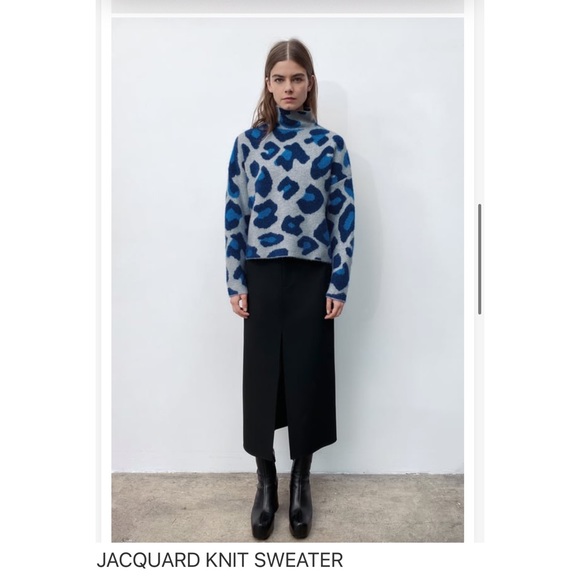 RARE::Zara JACQUARD KNIT SWEATER - Picture 6 of 7